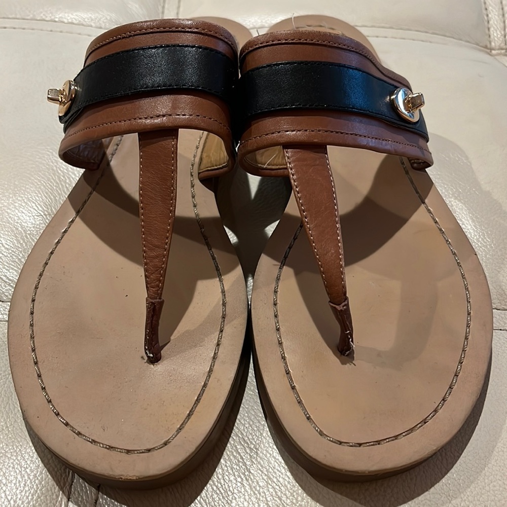 Coach Shelly Semi Matte Calf Sandals